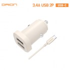 [帮] USB 2Ʈ 3.4A  ʼ  DR-CAR-3.4A - USB CŸ