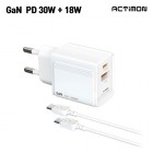 [Ƽ] GaN PD 30W CŸ USB 2Ʈ ʰ и   MON-PD30W-CU-T7 - PD C to C