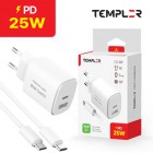 [���÷�] PD 25W CŸ�� USB 2��Ʈ �ʰ��� ������ ������ TEM-Y25-P25U2 - PD C to C